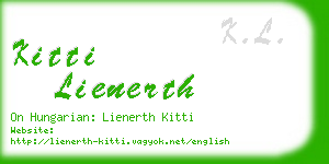 kitti lienerth business card